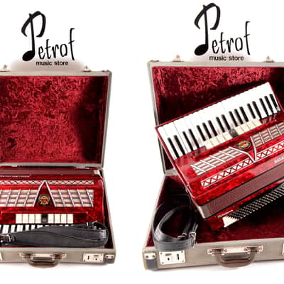 Immagine Royal Standard Montana (Weltmeister) 120 Bass Musette Top Accordion+Hard Case&Leather Straps - VIDEO - 2