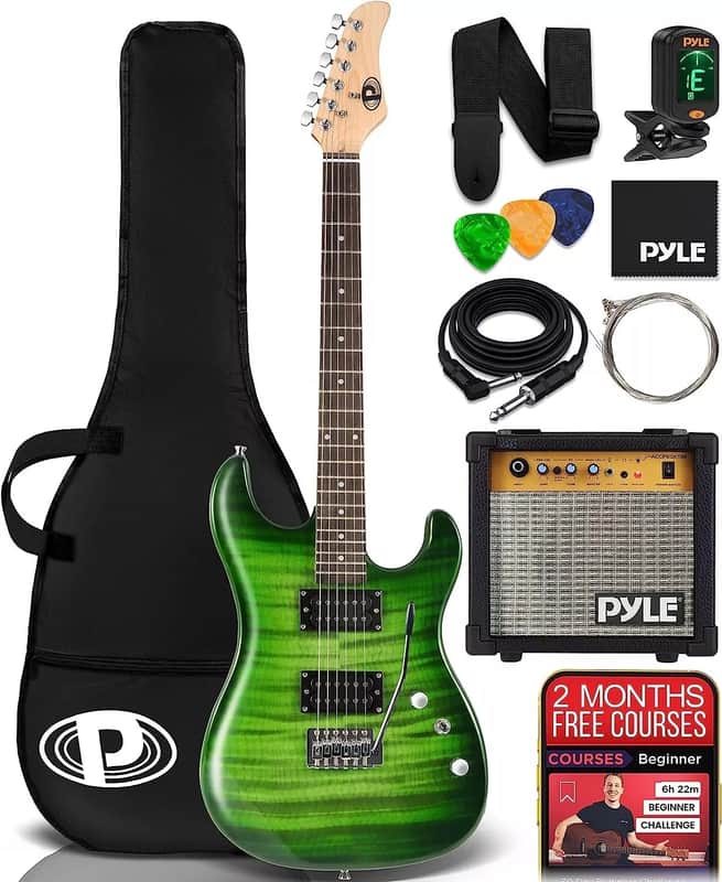 Electric Guitar Kit for Beginners – Full-Size 6-String with Amp, Accessories, and Digital Tuner image 1