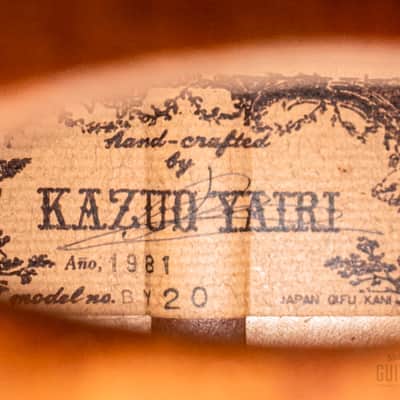 1981 K. Yairi BY20 Vihuela Custom-Ordered 6-Course, Near-Mint w/ Case, Baroque Guitar image 6