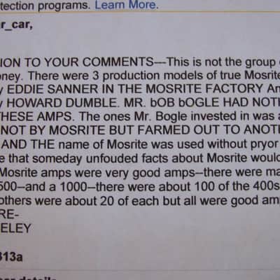 1966(?)  MOSRITE FUZZRITE AMP/AMPLIFIER image 19