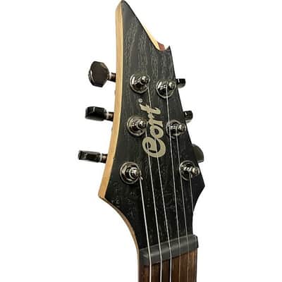 CORT KX500EBK Etched Black Ash Burl Electric Guitar image 7