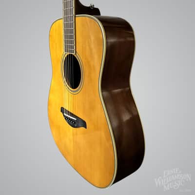 Yamaha FG-TA-VT TransAcoustic Dreadnought Guitar, Vintage Tint image 4