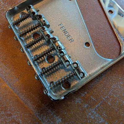 Fender Telecaster Bridge, Screws And Switch Tip Vintage 1970s Parts image 2