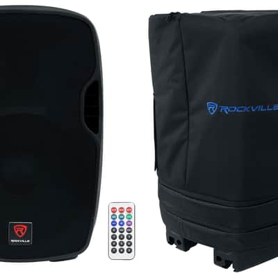 Rockville BPA15 15" 800w Powered DJ PA Speaker w/ Bluetooth + Padded Slip Cover image 1