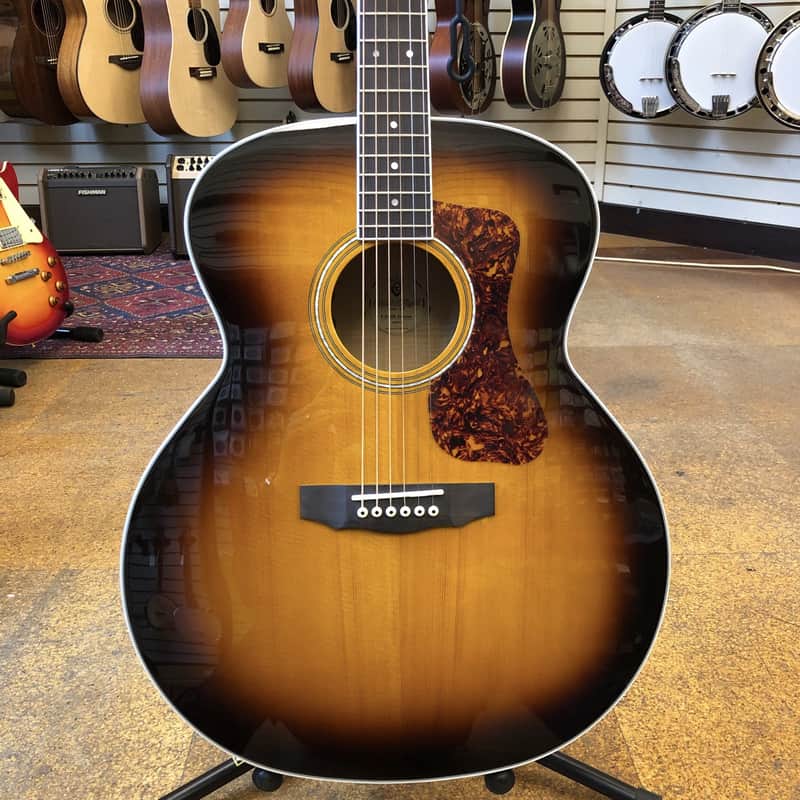 Guild F-250E Deluxe Sitka Spruce/Flamed Maple Jumbo Acoustic-Electric image 1