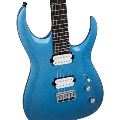 Jackson Pro Plus Series Signature Misha Mansoor Juggernaut HT6 Blue Sparkle - Electric Guitar image 3