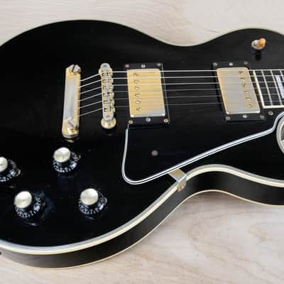 Burny RCL-65 Custom MIJ 1990 Black Beauty Made in Japan VH-1 PAF Pickups 1960 Reissue w/ Hard Case image 5