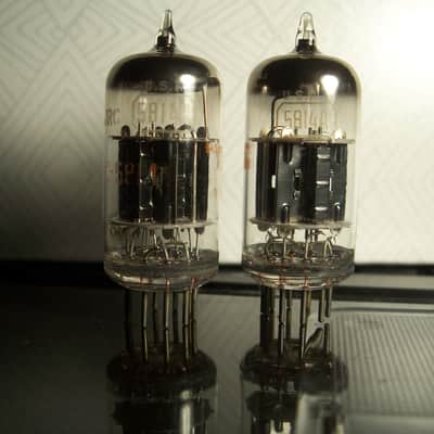 Matched Pair of RCA JRC 5814A/12AU7/ECC82 Milspec Preamp Vacuum Tubes image 2