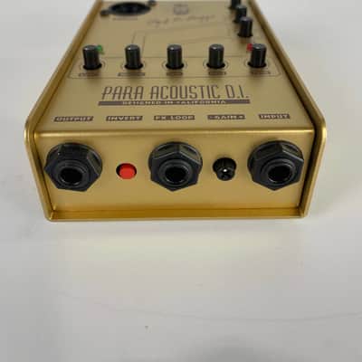 LR Baggs Para DI/Preamp Acoustic Effects Pedal, Limited Edition 50th Anniversary Gold image 4