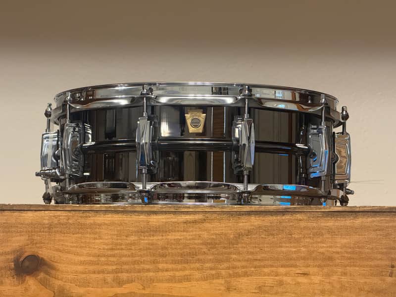 Ludwig LB416 Black Beauty 5x14" 10-Lug Brass Snare Drum New image 1