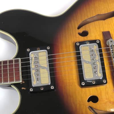 1968 Harmony Meteor H-60 Left Handed - Sunburst Finish - Super Flame! Lefty! image 10