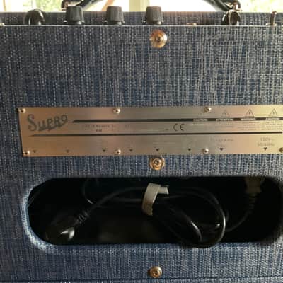 Supro 1605R '64 Reverb 5-Watt 1x8" Guitar Combo 2017 - Present - Blue Rhino image 3