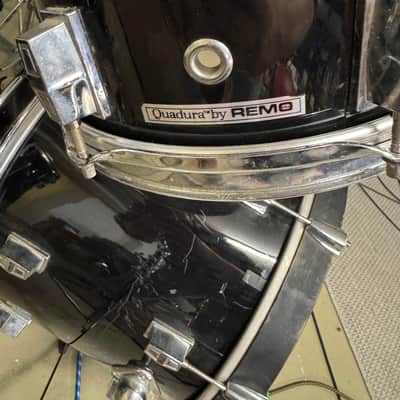Remo Acousticon SE Shell, Black Quadura 80s - Black image 4