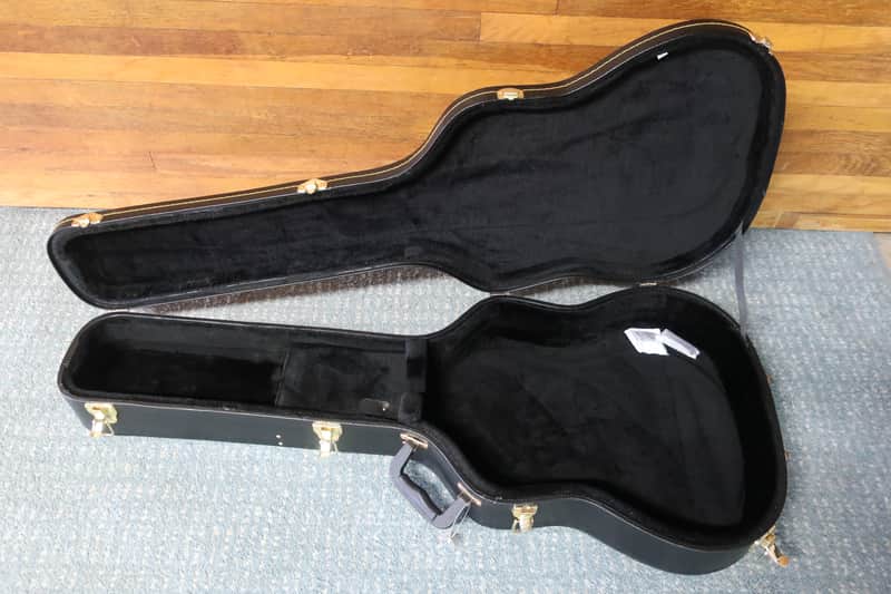 1990s 2000s Well Made Era TKL Guitar Hardshell Case Archtop Style 43X16X3 Grey Fuzzy Lining Fits Epiphone Gibson Eastwood 335 Dot Sheraton Casino image 1