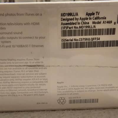 Apple Apple TV MD199LL/A 1080p Media Streamer in Original Packaging image 4
