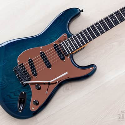 1990 Levinson Blade R4 Vintage S-Style Electric Guitar Ocean Blue w/ Hangtags, Japan