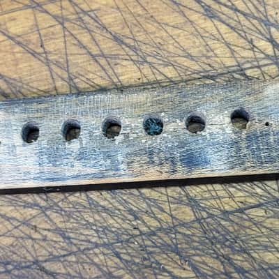 Vintage RARE 1930's Richter Acoustic Guitar Pyramid Wood Bridge Tailpiece Luthier Parts image 7