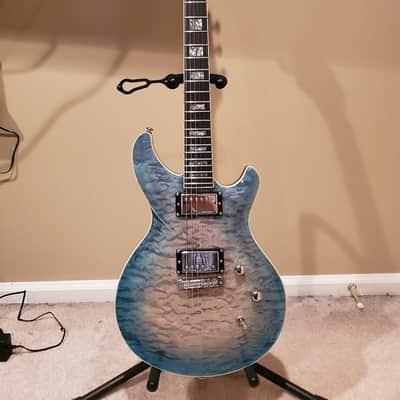 Diamond MONEX15-IB Monarch Quilt Maple Top Electric Guitar Ice Blue image 1