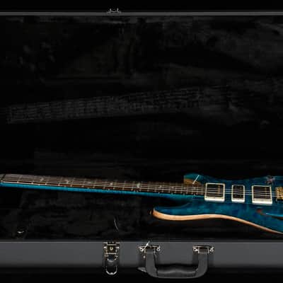 PRS Wood Library Willcutt Exclusive Special Semi-Hollow Quilt Maple Carroll Blue 10 Top (058) image 7