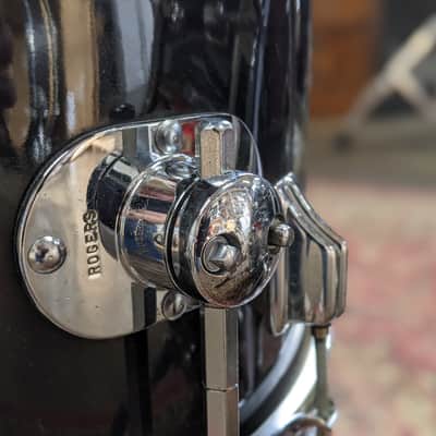 Rogers Big R 4-Piece Black Drum Set image 5