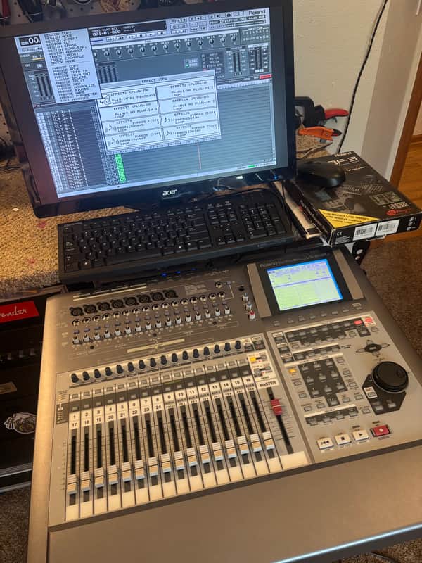 Roland VS-2480DVD Package LOADED 2x VS8F-3 cards & Plugins, 2x VS8F-2 FX + 120GB SSD, monitor, kybd, mouse image 1