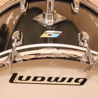 Ludwig Hollywood 4pc Drum Kit Set 3Ply Vintage 1970's  12/13/18/22" Mod Orange image 2