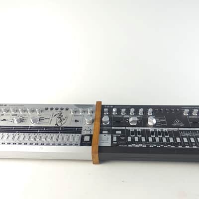 Behringer TD3 RD6 Real Oak Wood Stand Side panel Bass Line Synthesizer Wooden Stand image 2