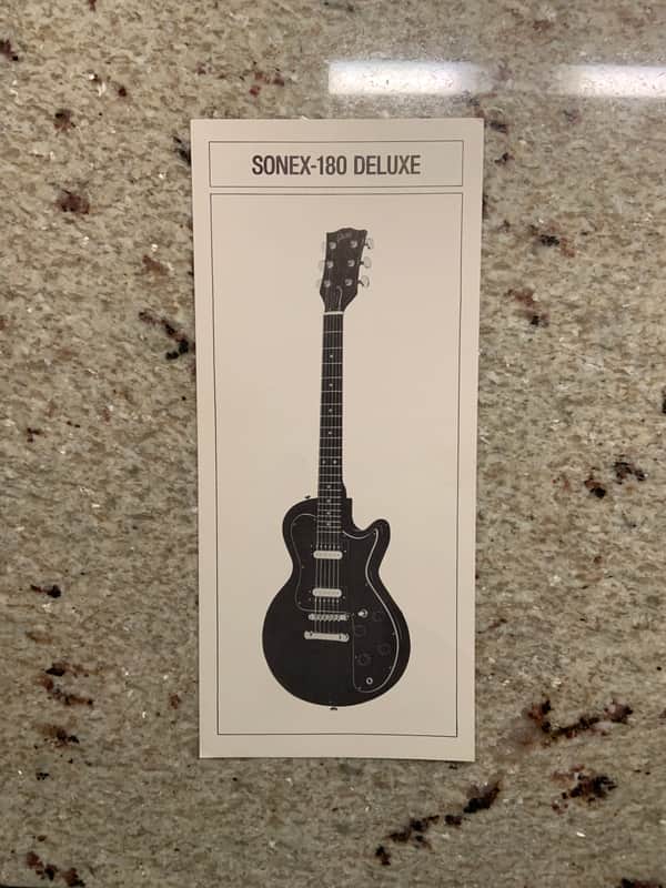 Vintage 1981 Gibson Sonex-180 Deluxe  Spec Sheet! image 1