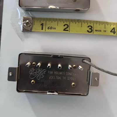 Tom Holmes H450 H455 Humbucker Pickup Set - Aged Nickel parts image 4