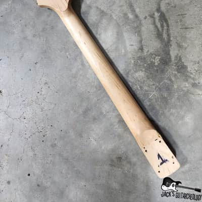 2 pc. Maple / Rosewood S-Style Guitar Neck w/ Hockey Stick Headstock & Black Tuners (1990s) image 6