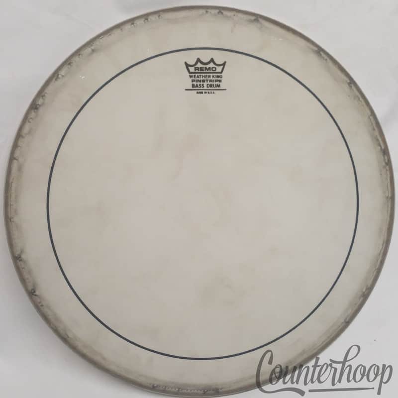 *Remo Weather King Pinstripe 18" Bass Drum Head Coated Batter/Resonant image 1