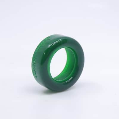 ACB MV3CS Trumpet Mouthpiece Rim - Green Marble Acrylic image 2