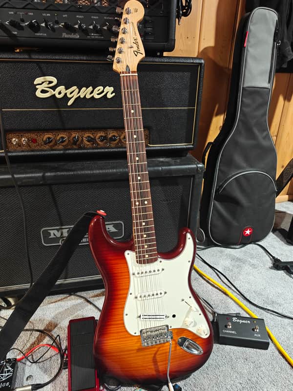 2017 Fender Standard Stratocaster Plus Top - Tobacco Sunburst Pau Ferro image 1