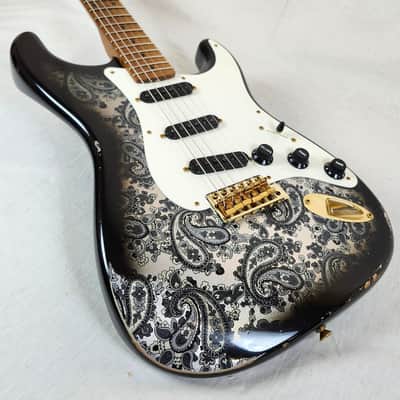 Fender Custom Shop 1957 Stratocaster, Time Machine Series, Heavy Relic, Gold Hardware, Black Paisley, w/HSC image 8