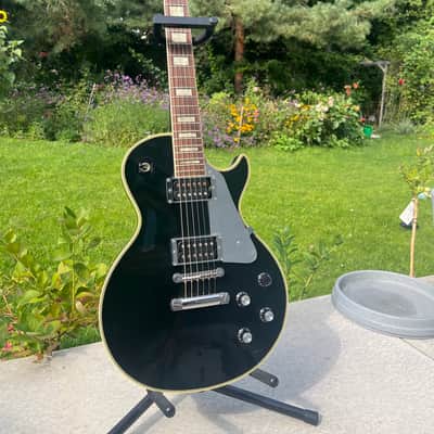 Vintage Black Beauty LP John Sykes Signature Fresher FL550 Greco K*ller? Made in Japan, 1984. image 3