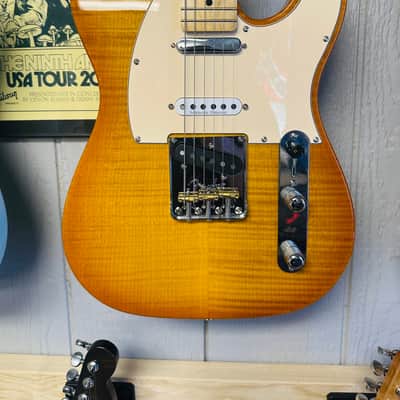 Fender American telecaster pro II WARMOTH NECK 2026 - Honey amber flamed image 2