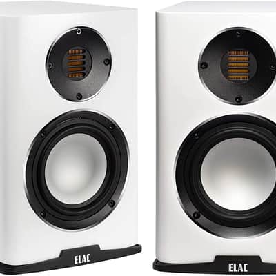 ELAC Carina 5.25" Bookshelf Speakers, Satin White image 1