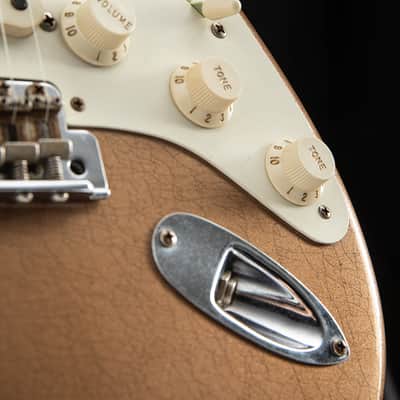 Used Fender Custom Shop '57 Reissue Stratocaster Firemist Gold Journeyman Relic image 8
