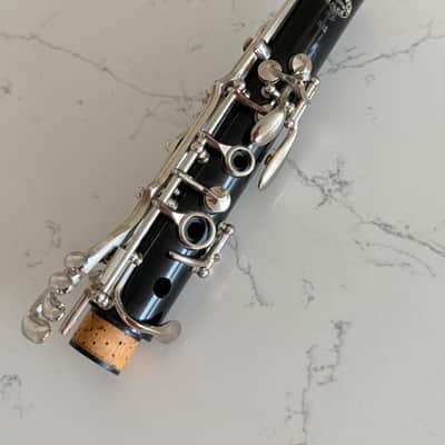 Buffet Crampon  B-12 Bb Clarinet with original hard shell plastic molded case. - Black (resin/composite) body, and Silver/nickel keys image 12