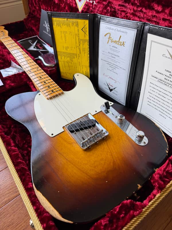 2019 Fender Custom Shop Esquire Telecaster ‘56 NAMM Relic Limited - Wide Fade 2 Color Sunburst image 1