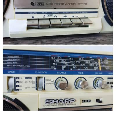 Sharp GF-5757 Rare Vintage Boombox Cassette Ghetto blaster Serviced Warranty image 7