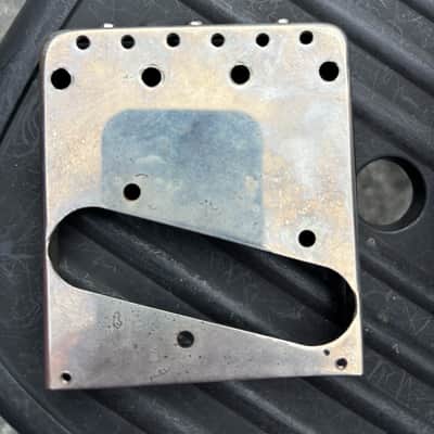 Callahan Telecaster bridge - aged- Left Handed - string thru or top loader image 2