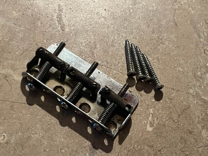 1958-64 Fender Musicmaster guitar bridge Duo Sonic image 1