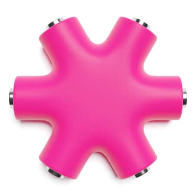 ExcelValley [Pink] Mono Patch Cable Splitter Hub 6 Port 5 Way TS 3.5mm 1/8" Modular Synth Eurorack image 4