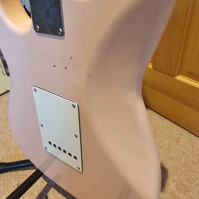 Haar Trad S Custom Shop Relic Stratocaster in shell pink w/Amber pickups image 3