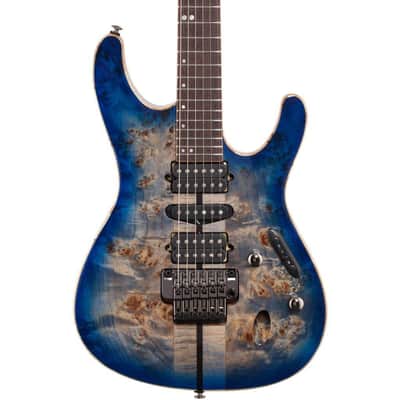 Ibanez Premium S1070PBZ Electric Guitar - Cerulean Blue Burst image 2