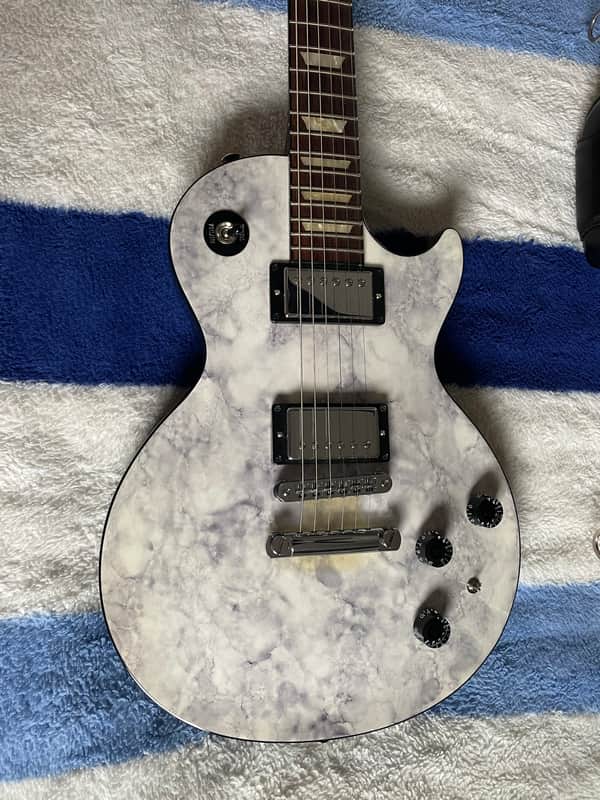Gibson Limited Edition Les Paul Classic "Rock" II 2015 - Black / White Marble image 1