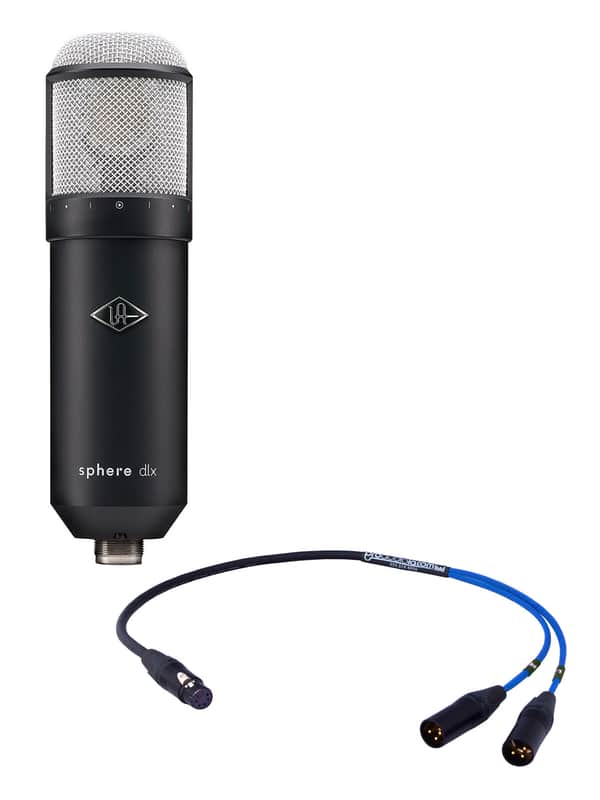 Universal Audio Sphere DLX | Modeling Microphone w/ Custom Mogami Stereo Microphone Cable | Blue image 1