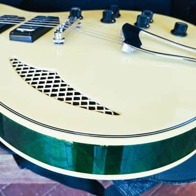 ONE OF A KIND Eastwood Bill Nelson Astroluxe Cadet Custom Prototype semi-hollow guitar Emerald Back image 18