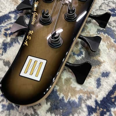 Miura Guitars USA MB-2 5st 5A Flame Maple / Ash / Dark roasted flame maple Fertboard 5 strings Hi-end Jazz Bass guitar image 3